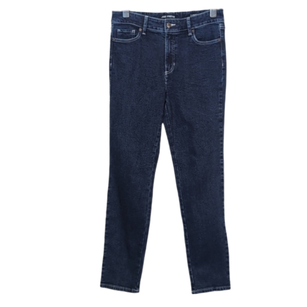 Joe Fresh High Rise Straight Jeans Womens Size 28 Dark Blue Wash Denim